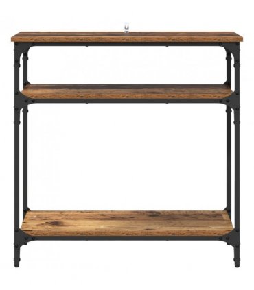vidaXL Console Table Old Wood 75 x 29 x 75 cm Engineered Wood