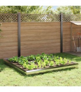 vidaXL Snail Fences 12 pcs Silver Stainless Steel