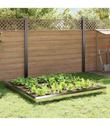 vidaXL Snail Fences 12 pcs Silver Stainless Steel