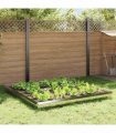 vidaXL Snail Fences 12 pcs Silver Stainless Steel