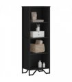 vidaXL Bookcase Black 50x31x137.5 cm Engineered Wood