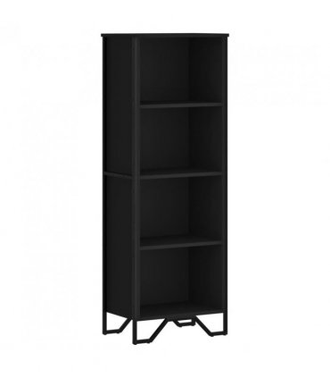 vidaXL Bookcase Black 50x31x137.5 cm Engineered Wood