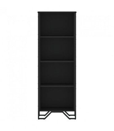 vidaXL Bookcase Black 50x31x137.5 cm Engineered Wood