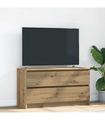 vidaXL TV Cabinet Artisan Oak 100x35x54 cm Engineered Wood