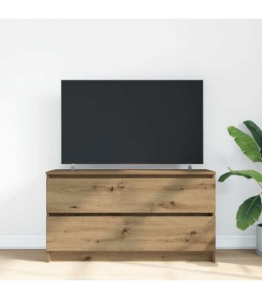 vidaXL TV Cabinet Artisan Oak 100x35x54 cm Engineered Wood