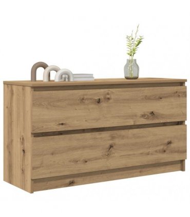 vidaXL TV Cabinet Artisan Oak 100x35x54 cm Engineered Wood