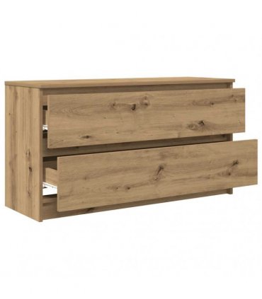 vidaXL TV Cabinet Artisan Oak 100x35x54 cm Engineered Wood
