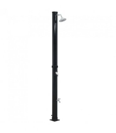 vidaXL Solar Shower Black 220 cm 20 L