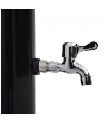 vidaXL Solar Shower Black 220 cm 20 L