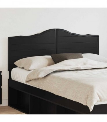 vidaXL Headboard Black Oak Engineered wood