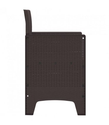 vidaXL Garden Chair 4 pcs Brown 53 x 49 x 85 cm Polypropylene