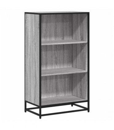 vidaXL Book Cabinet Grey Sonoma 60x35x107.5 cm Engineered Wood