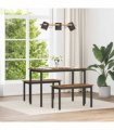 vidaXL Bench Old Wood 80 x 35 x 45 cm Engineered Wood