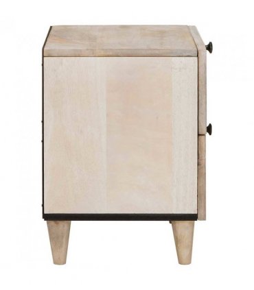 vidaXL Bedside Cabinet White 40 x 33 x 46 cm Engineered Wood