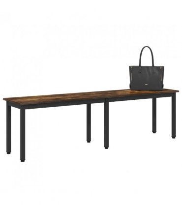 vidaXL Bench Smoke Oak 160 x 35 x 45 cm Engineered Wood