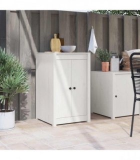 vidaXL Kitchen Door MEPPEL White 50 x 9 x 82 cm Solid Pine wood