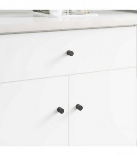 vidaXL Cabinet Knob 1011 pcs Black Iron