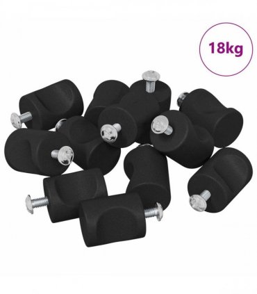 vidaXL Cabinet Knob 1011 pcs Black Iron