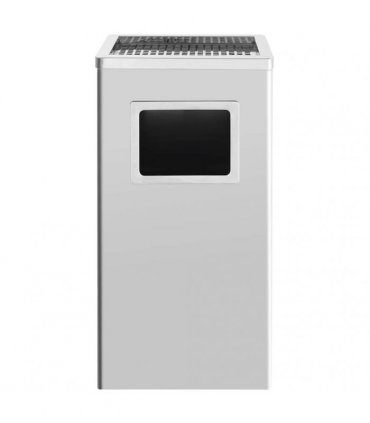 vidaXL Ashtray Dustbin Hotel 45 L Stainless Steel