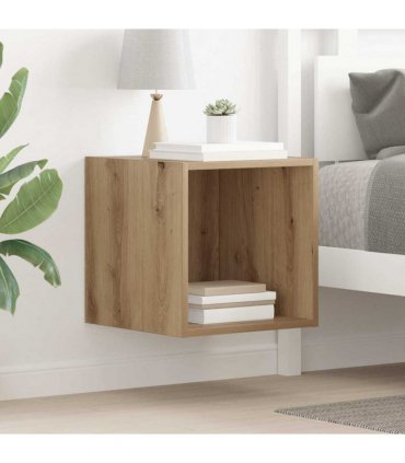 vidaXL Wall Cabinet Artisan Oak 37 x 37 x 37 cm Engineered Wood