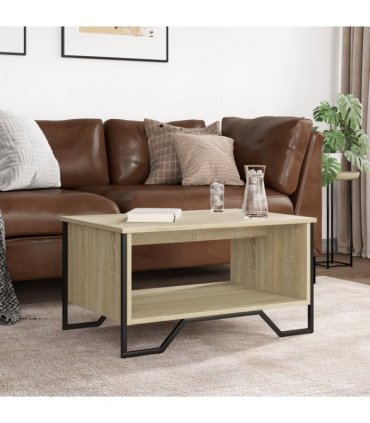 vidaXL Coffee Table Sonoma Oak 75x51x40 cm Engineered Wood