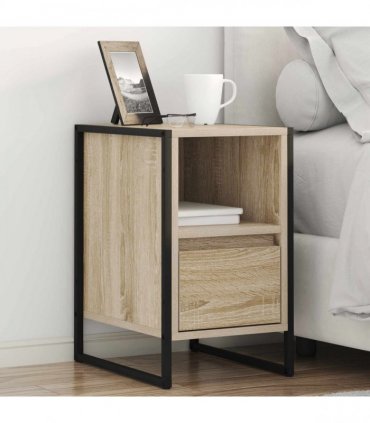 vidaXL Bedside Table 2 pcs Sonoma 39.5 x 30 x 50 cm Engineered Wood