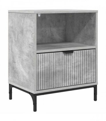 vidaXL Bedside Cabinet Concrete grey 49 x 36 x 61 cm Engineered wood