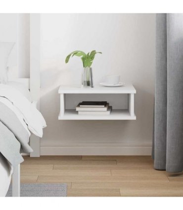 vidaXL Bedside Table White 40 x 31 x 15 cm Engineered Wood
