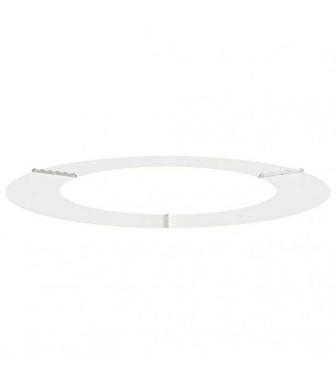 vidaXL suitable for Flat Tree Rings 5 pcs White Ø60 / 90 cm Steel