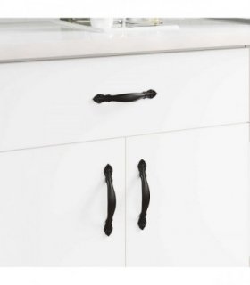 vidaXL Handle 968 pcs Black Zinc Alloy