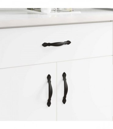vidaXL Handle 968 pcs Black Zinc Alloy