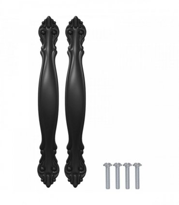 vidaXL Handle 968 pcs Black Zinc Alloy
