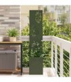 vidaXL Garden Privacy Screen Olive green 32 x 150 cm Cold-rolled steel