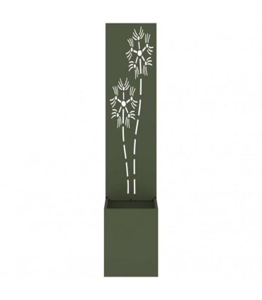 vidaXL Garden Privacy Screen Olive green 32 x 150 cm Cold-rolled steel