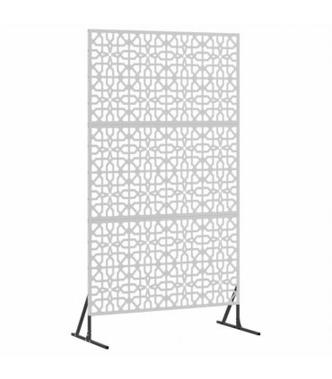 vidaXL Privacy Screen 100 x 50 x 180 cm Galvanised Steel Silver