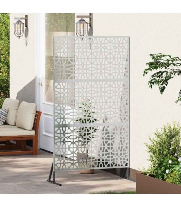 vidaXL Privacy Screen 100 x 50 x 180 cm Galvanised Steel Silver