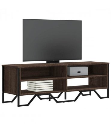 vidaXL TV Cabinet Brown Oak 122x34x41 cm Engineered Wood