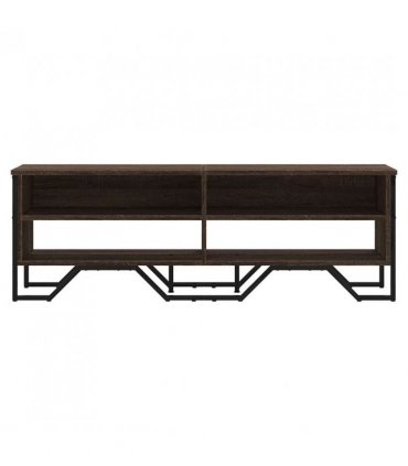 vidaXL TV Cabinet Brown Oak 122x34x41 cm Engineered Wood