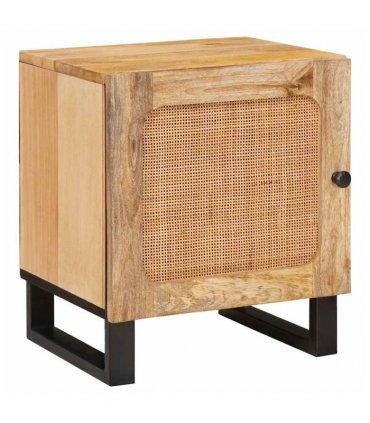 vidaXL Bedside Cabinet 2 pcs Natural 40 x 33 x 46 cm