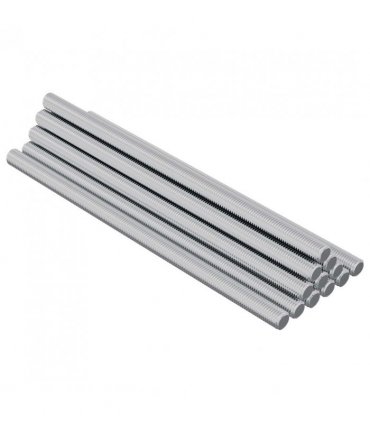 vidaXL Threaded Rod 900 pcs Silver Steel