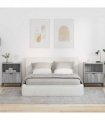 vidaXL Bedside Cabinet with Drawer 2 pcs Grey sonoma 49 x 36 x 61 cm