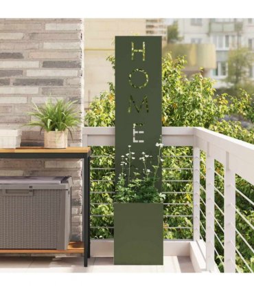 vidaXL Garden Privacy Screen Fretwork Olive green 32 x 32 x 150 cm