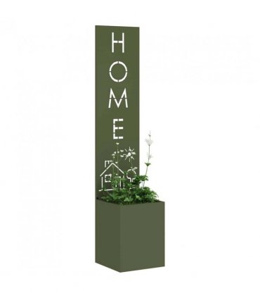vidaXL Garden Privacy Screen Fretwork Olive green 32 x 32 x 150 cm