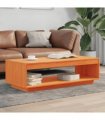 vidaXL Coffee Table Wax Brown 110x50x33.5 cm Solid Wood Pine