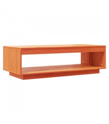 vidaXL Coffee Table Wax Brown 110x50x33.5 cm Solid Wood Pine