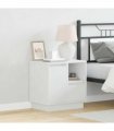 vidaXL Bedside Cabinet 2 pcs White 50 x 34.5 x 50 cm Engineered wood