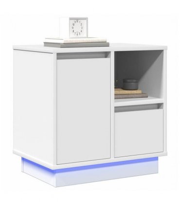 vidaXL Bedside Cabinet 2 pcs White 50 x 34.5 x 50 cm Engineered wood