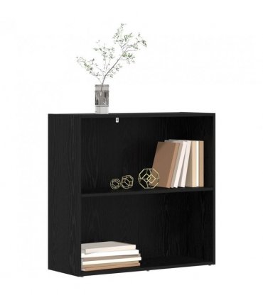 vidaXL Bookshelf Black Oak 80 x 30 x 76.5 cm Engineered Wood