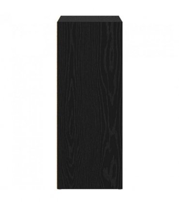 vidaXL Bookshelf Black Oak 80 x 30 x 76.5 cm Engineered Wood