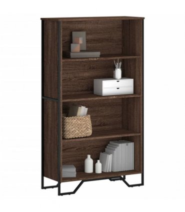 vidaXL Bookcase Brown Oak 80x31x137.5 cm Engineered Wood